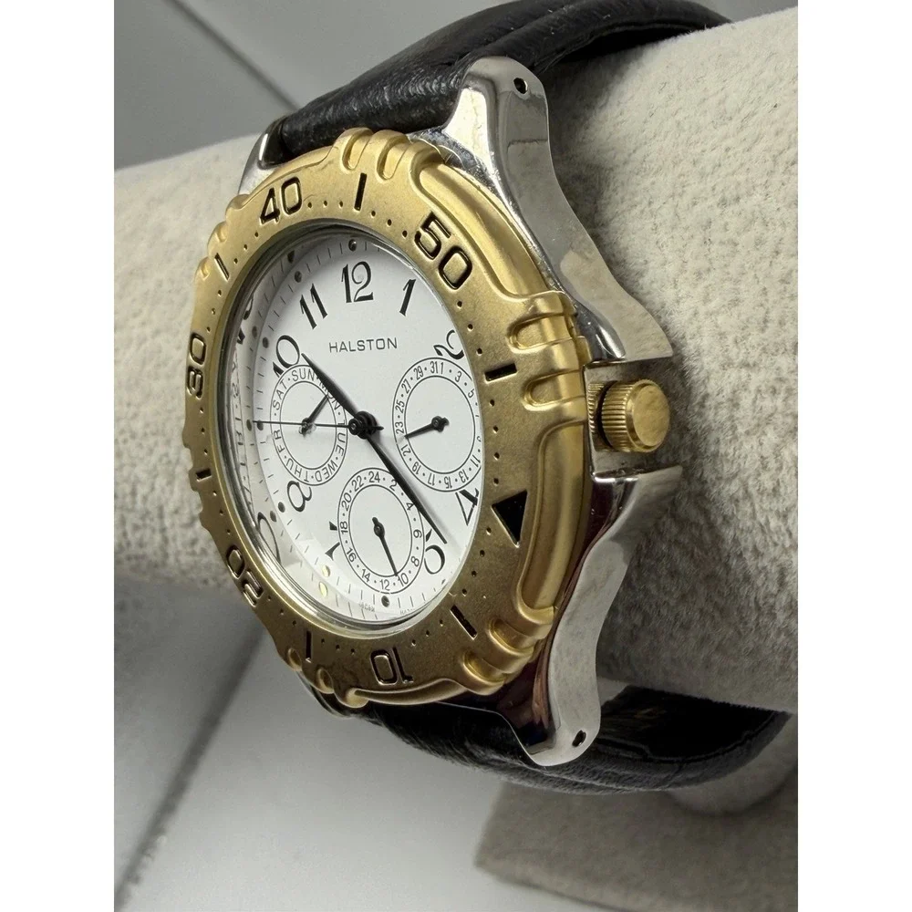 Halston 001-6P29 New Battery Mens Watch 41MM 8